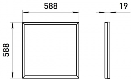 Светодиодная панель Эра SPO-14-38-4K-BL Б0063054