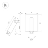 Спот Arlight SP-READER-S60x86-3W Warm3000 (BK, 20 deg, 230V) 052937 с 1 плафоном черный/черный цвет