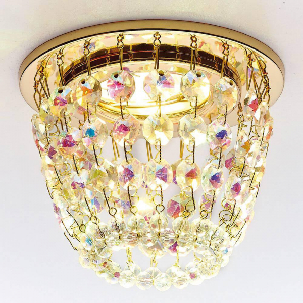 Встраиваемый светильник Ambrella Light Crystal K2075 G/PR
