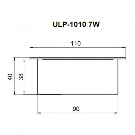 Встраиваемый светильник Uniel Grilyato mini ULP-1010 7W/4000К IP40 GRILYATO OPAL BLACK UL-00012449