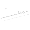 Настенный светильник Nowodvorski Saber Led L Black 10314