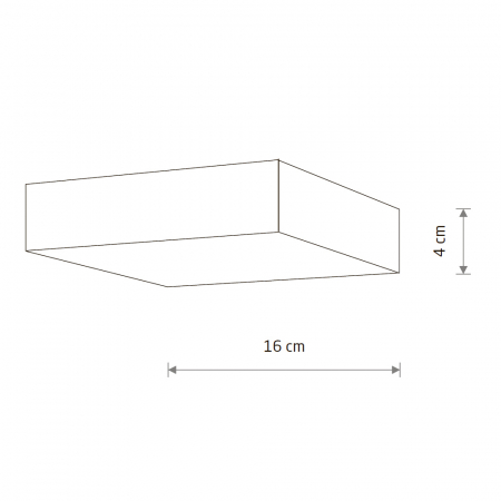 Накладной светильник Nowodvorski Lid Square Led White 10421
