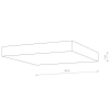 Накладной светильник Nowodvorski Lid Square Led Black 10436
