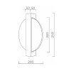 Настенный светильник LED4U L7366-2 BS