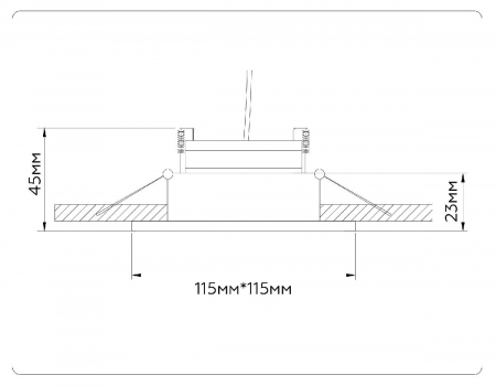 Встраиваемый светильник Ambrella Light GX Standard Tech Techno Spot TN51918
