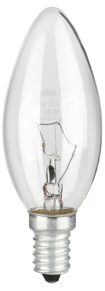 Лампа накаливания Эра B-40-E14-230-CL свечка Б0066509
