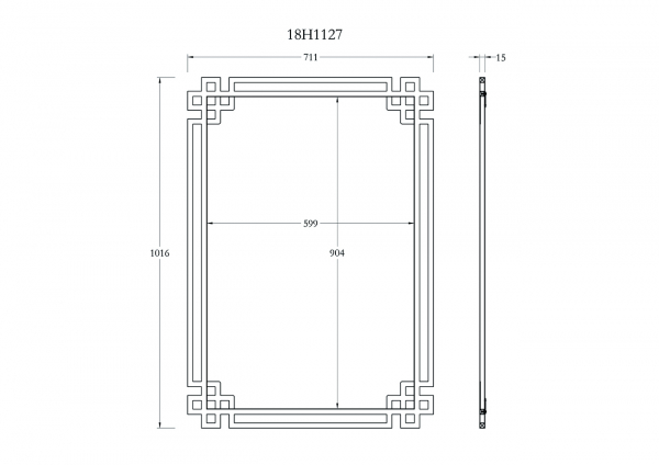 Зеркало Garda Decor KFE1270
