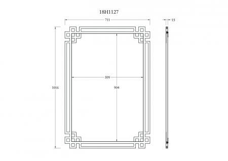 Зеркало Garda Decor KFE1270