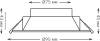 Встраиваемый светильник Gauss Basic Downlight 9033420205