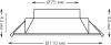 Встраиваемый светильник Gauss Basic Downlight 9033420209