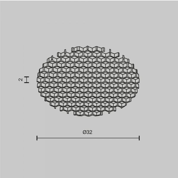Антибликовый фильтр Maytoni Dip HoneyComb001-D32