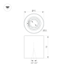 Накладной светильник Arlight SP-ACENTO-R95-10W Day4000 (BK, 20-45 deg, 230V) 055737