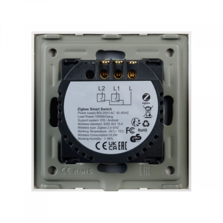 Выключатель сенсорный Arlight SWT-OMALI-S02-ZB-WH (250V, 10A, Zigbee) 050041