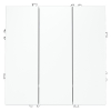 Выключатель трехклавишный Voltum S70 VLS030102