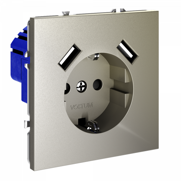 Розетка с USB, А+А Voltum S70 VLS040404
