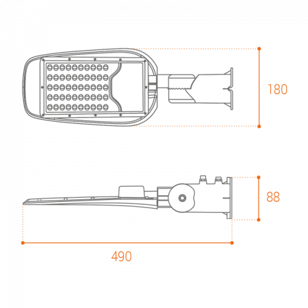 Уличный консольный светильник Wolta STL-40W/05
