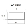 Встраиваемый светильник Uniel ULP-1010-7W/4000K IP54 GRILYATO OPAL WHITE UL-00012839
