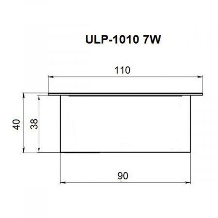 Встраиваемый светильник Uniel ULP-1010-42W/4000K IP54 GRILYATO OPAL WHITE KIT06 UL-00012835