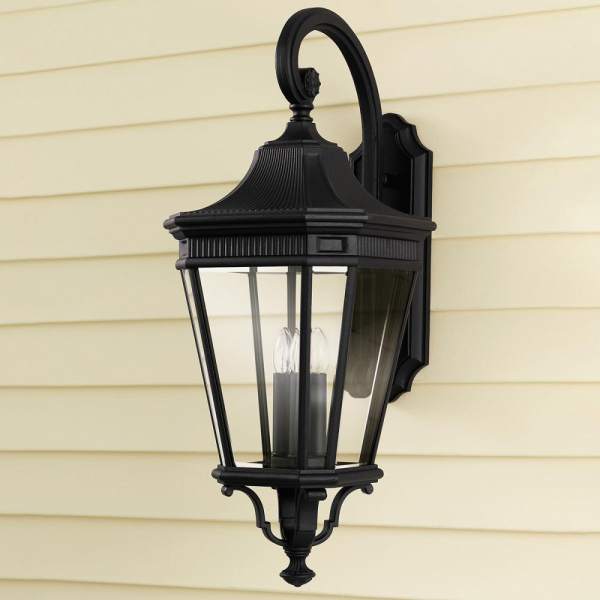 Уличный настенный светильник Feiss Cotswold lane FE-COTSLN2-L-BK