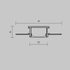 Рассеиватель для профиля 61×14 Maytoni Led Strip ALM-6114-B-DF-2M 642014