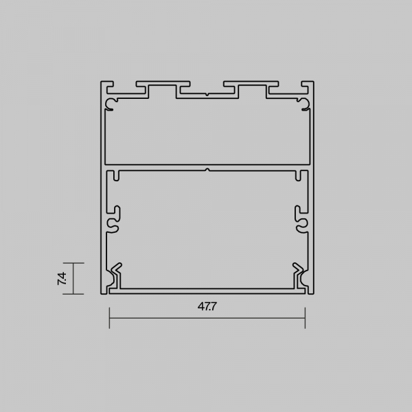 Рассеиватель для профиля 50×50 Maytoni Led Strip ALM-5050T-O-DF-10M 642050