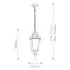 Уличный подвесной светильник Elstead Lighting Baltimore BT8-M