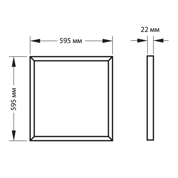 Светодиодная панель Volpe ULP-Q109 6060-40W/4000K WHITE UL-00013016