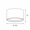 Накладной светильник WOLTA Basic WSL/GX70-01W