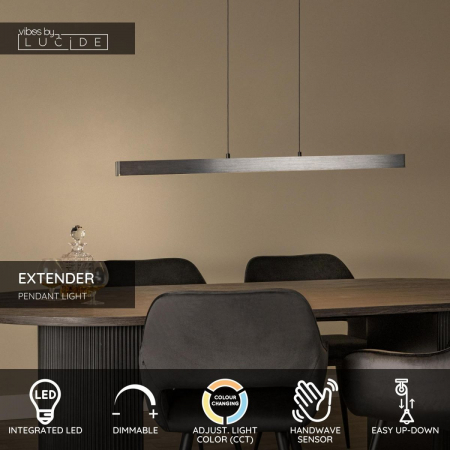 Линейный подвесной светильник Lucide Extender 67400/18/15