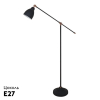 Торшер Arte Lamp Braccio A2054PN-1BK