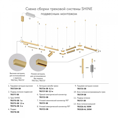 Угол профиля Denkirs Shine base TR5731-SB