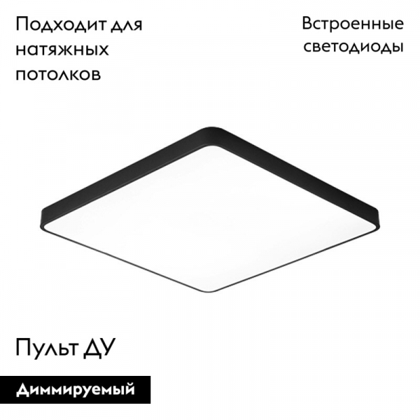 Потолочный светодиодный светильник Arte Lamp Scena A2669PL-1BK