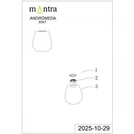 Плафон Mantra Andromeda 9347