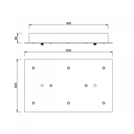 Основание потолочное 8L Mantra Modular Light Florones 9387