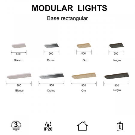 Основание потолочное 8L Mantra Modular Light Florones 9387
