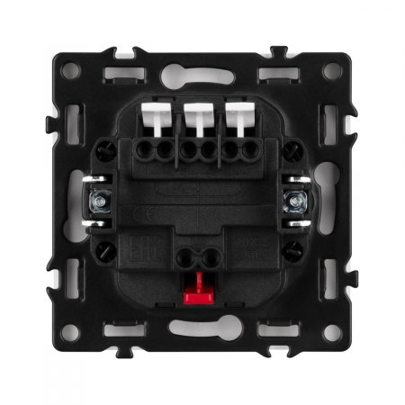 Механизм выключателя трехклавишный непроходной Arlight SWT-NOBE-MK03-SFPL-WH (230V, 10A) (Белый кварц) 061801