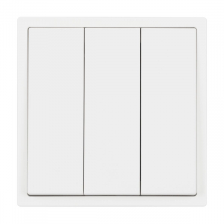 Механизм выключателя трехклавишный непроходной Arlight SWT-NOBE-MK03-SFPL-WH (230V, 10A) (Белый кварц) 061801