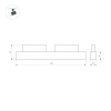 Трековый магнитный светильник Arlight MAG-ORIENT-FLAT-L465-16W Day4000 (BK, 100 deg, 48V) (IP20 Металл) 033611(1)