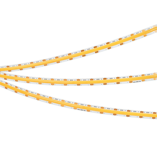 Светодиодная лента Arlight COB-X360-8mm 5V Warm3000 (5 W/m, IP20, 5m) 041704(1)